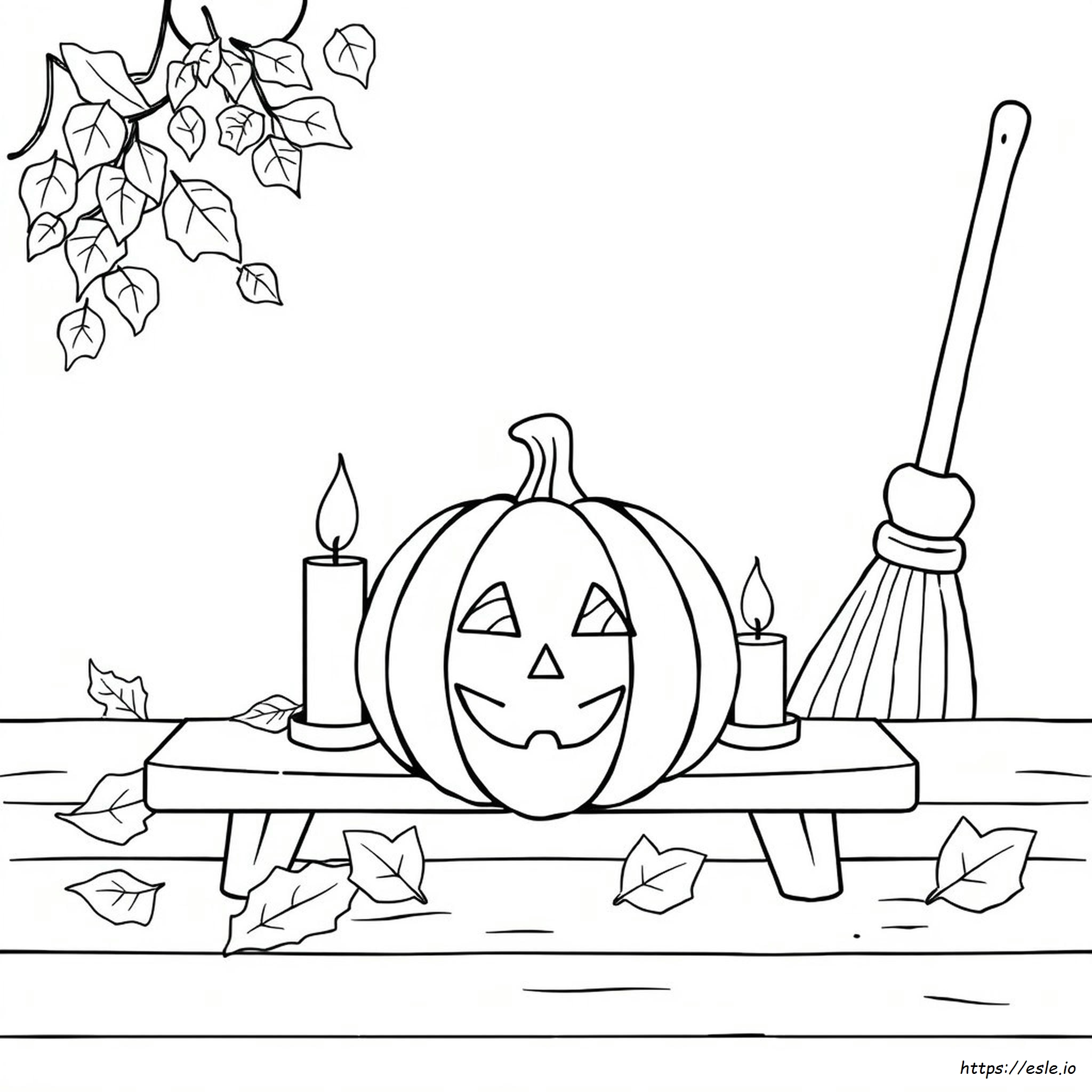 Páginas Para Colorear De Otoño Y Halloween
