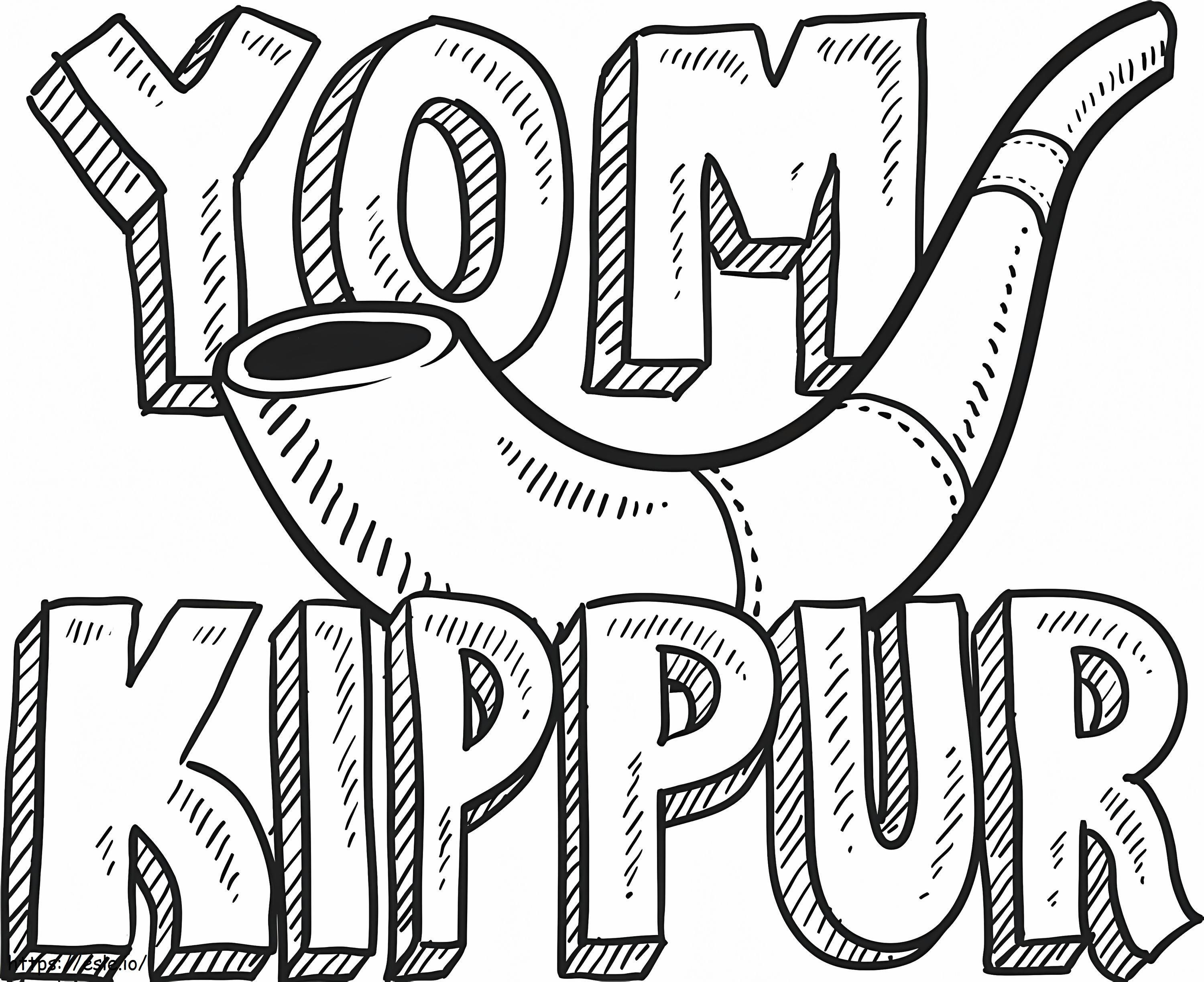 Yom Kippur da colorare