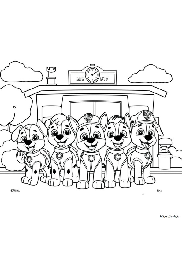 Gambar Mewarnai Dapat Dicetak Gratis Untuk Anak-Anak Paw Patrol
