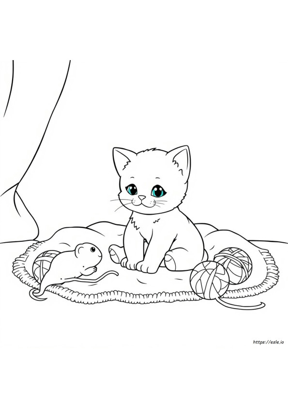 Baby Kat Kleurplaat Makkelijk
