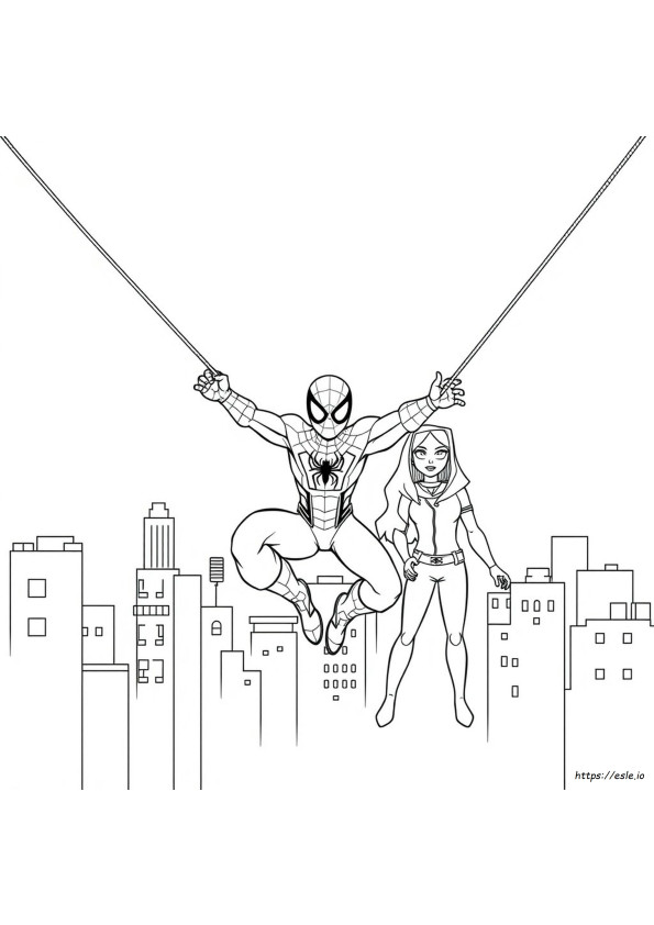 Kolorowanka Spidey I Jego Fantastyczni Przyjaciele