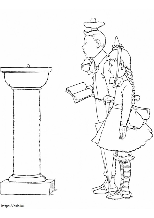 Kids In The Museum coloring page
