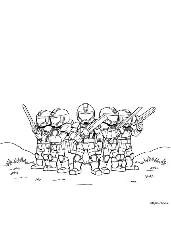 Miniforce Gambar Mewarnai