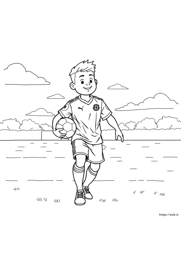 Gambar Mewarnai Seragam Bola Kaki