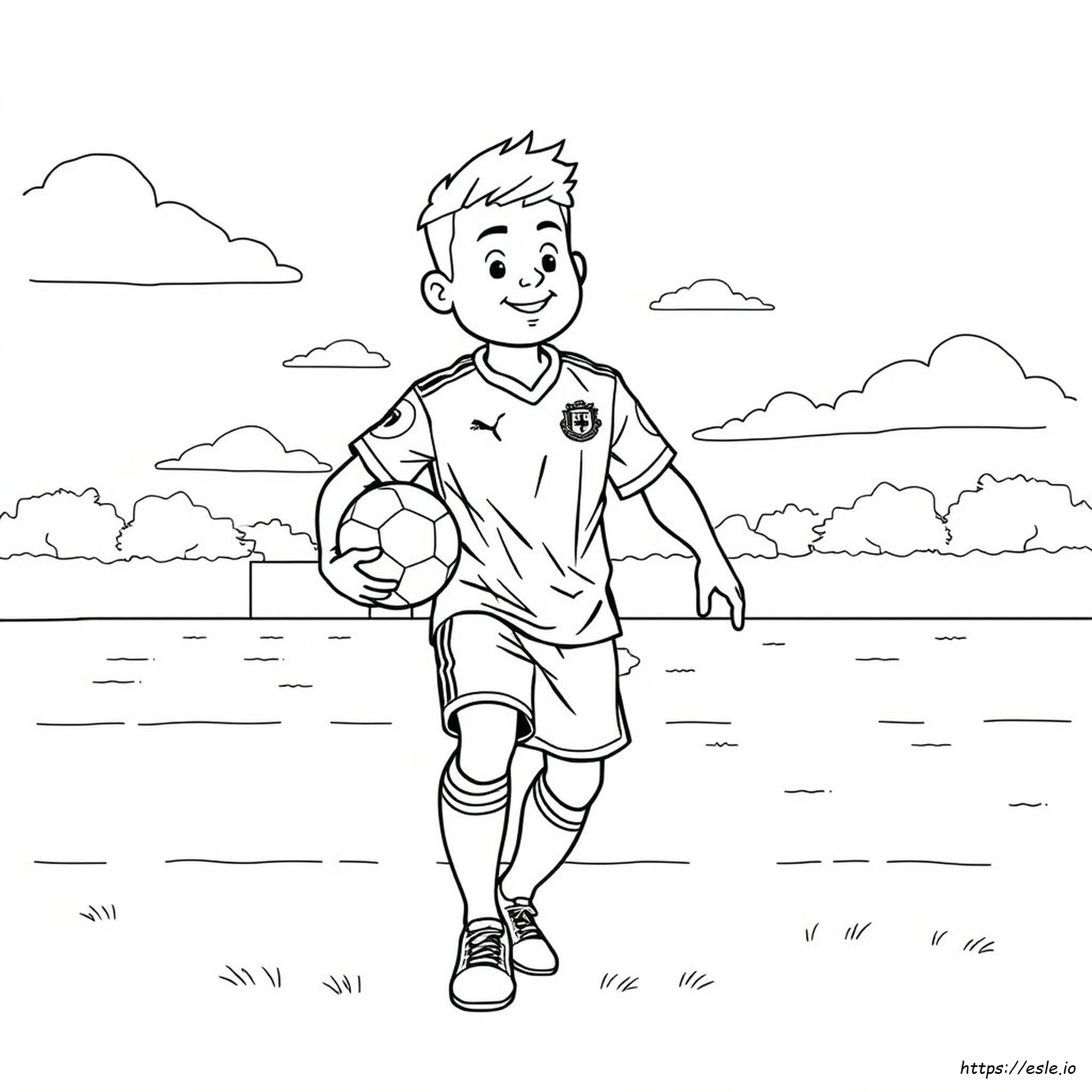 Voetbaltenue Kleurplaten kleurplaat