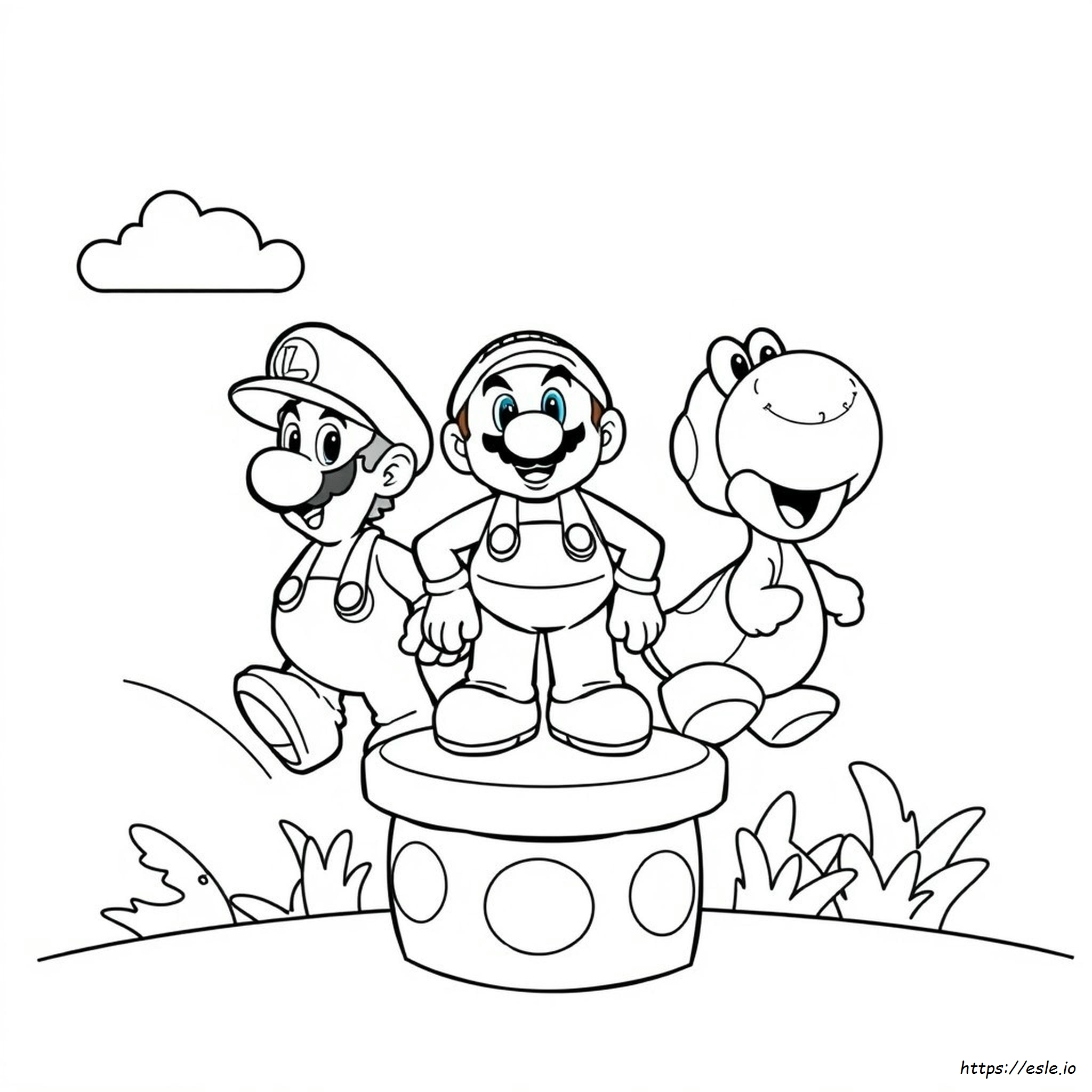 All Mario Characters Coloring Pages