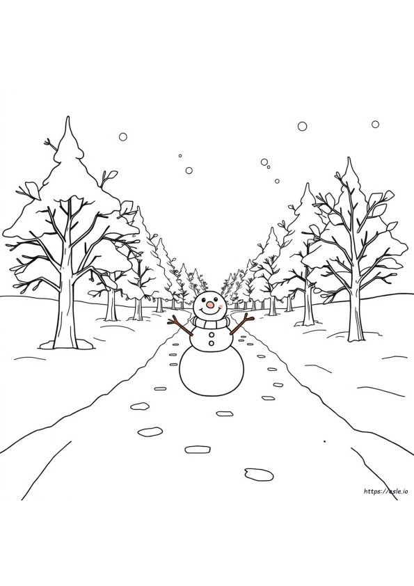 Pagina Da Colorare Per L'inverno