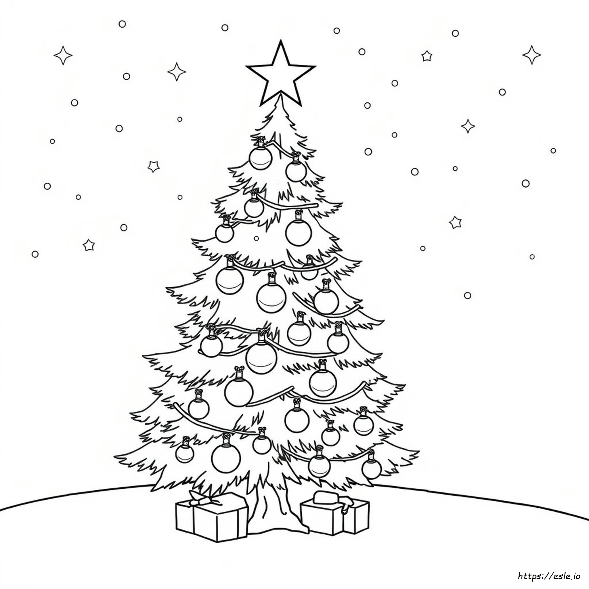 Christmas Tree Printable Coloring Pages