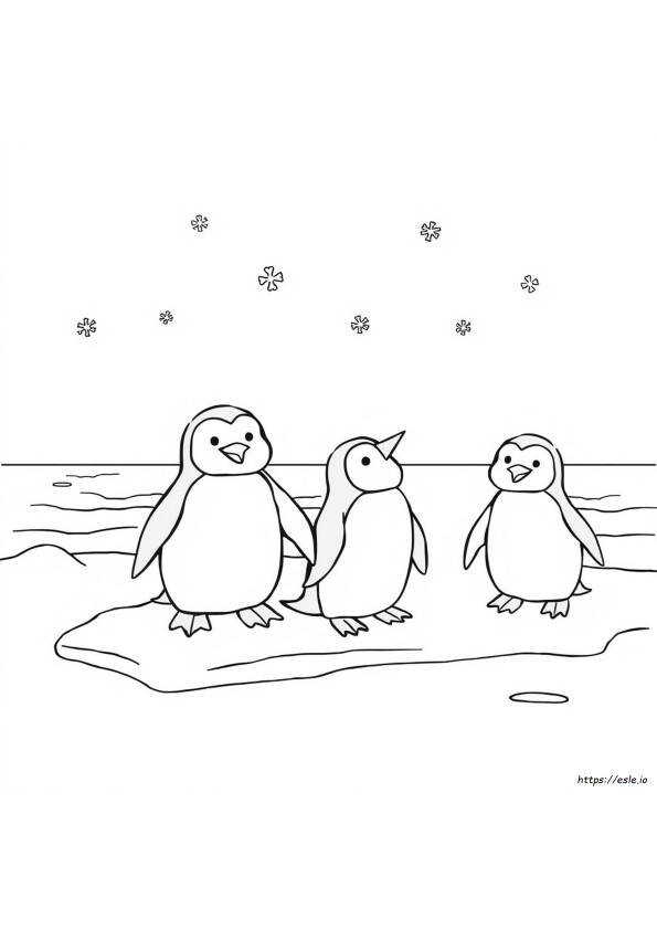 Happy Feet Penguin Halaman Mewarnai