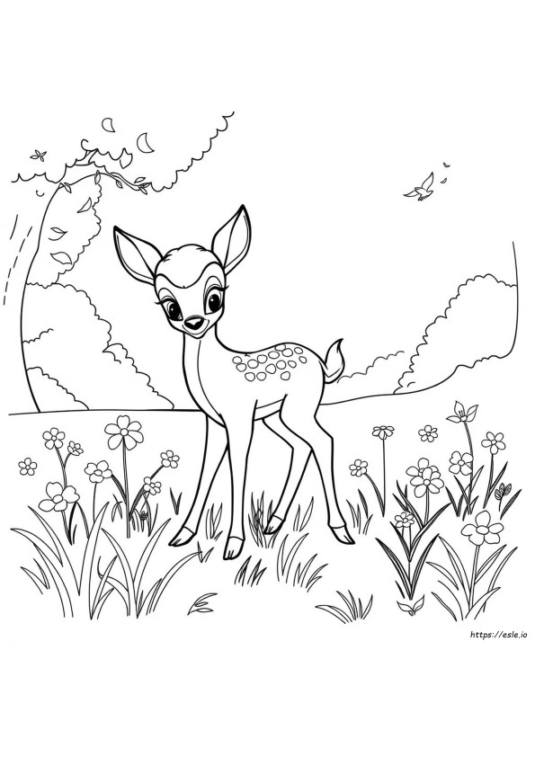 Bambi Mewarnai Gambar Untuk Dicetak