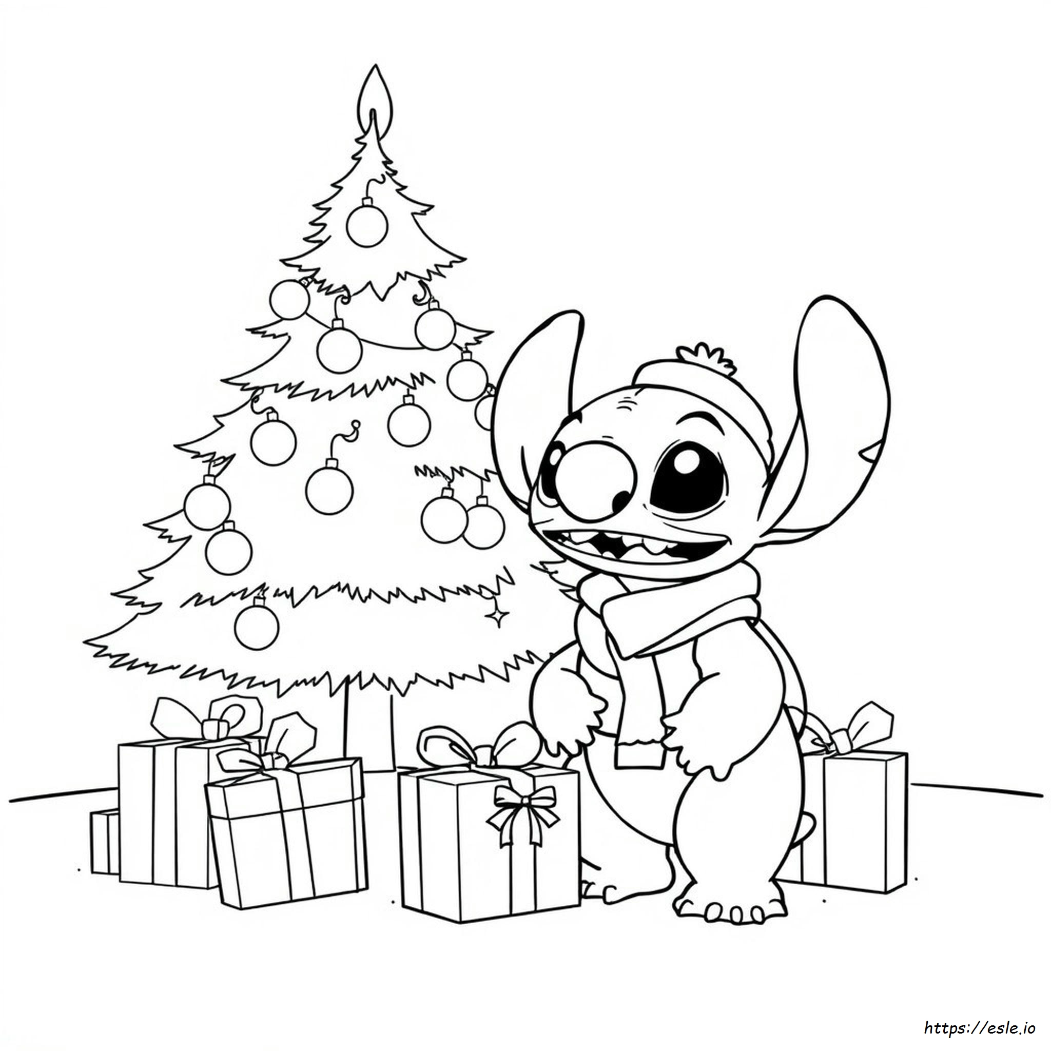 Lilo And Stitch Christmas Colouring