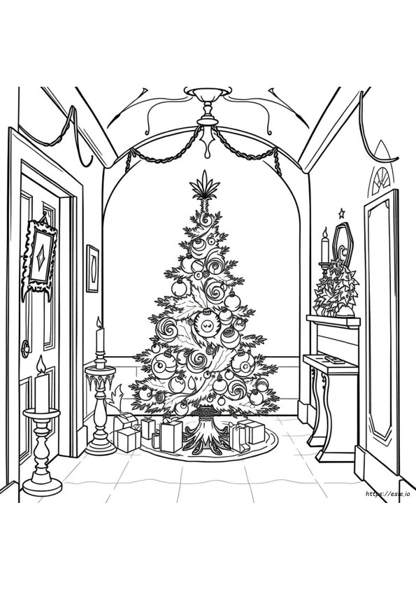 Coloriages De Noël Gothique