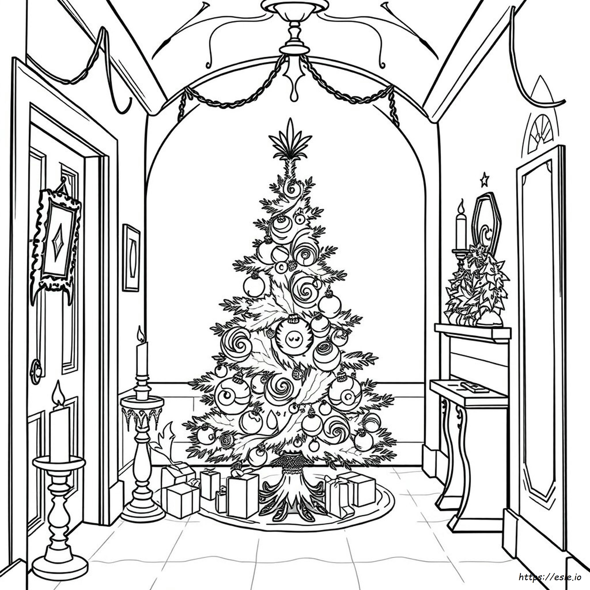 Gothic Christmas Coloring Pages