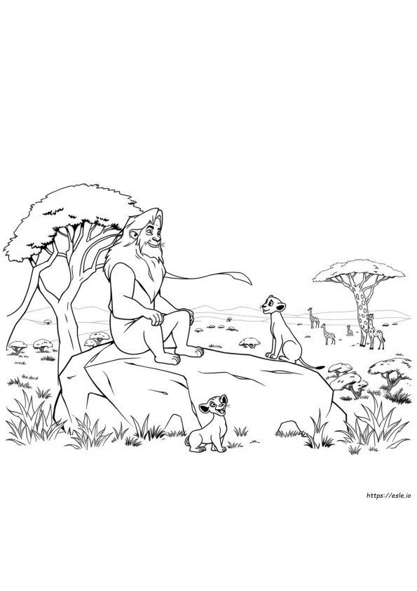 Mufasa Film Gambar Mewarnai
