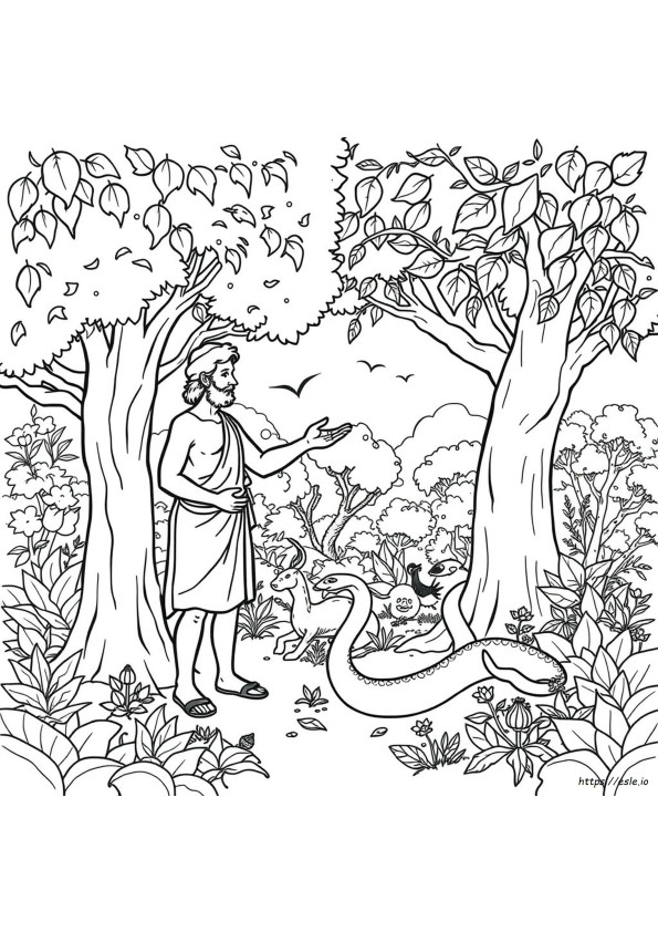 Adam Dan Hawa, Gambar Mewarnai
