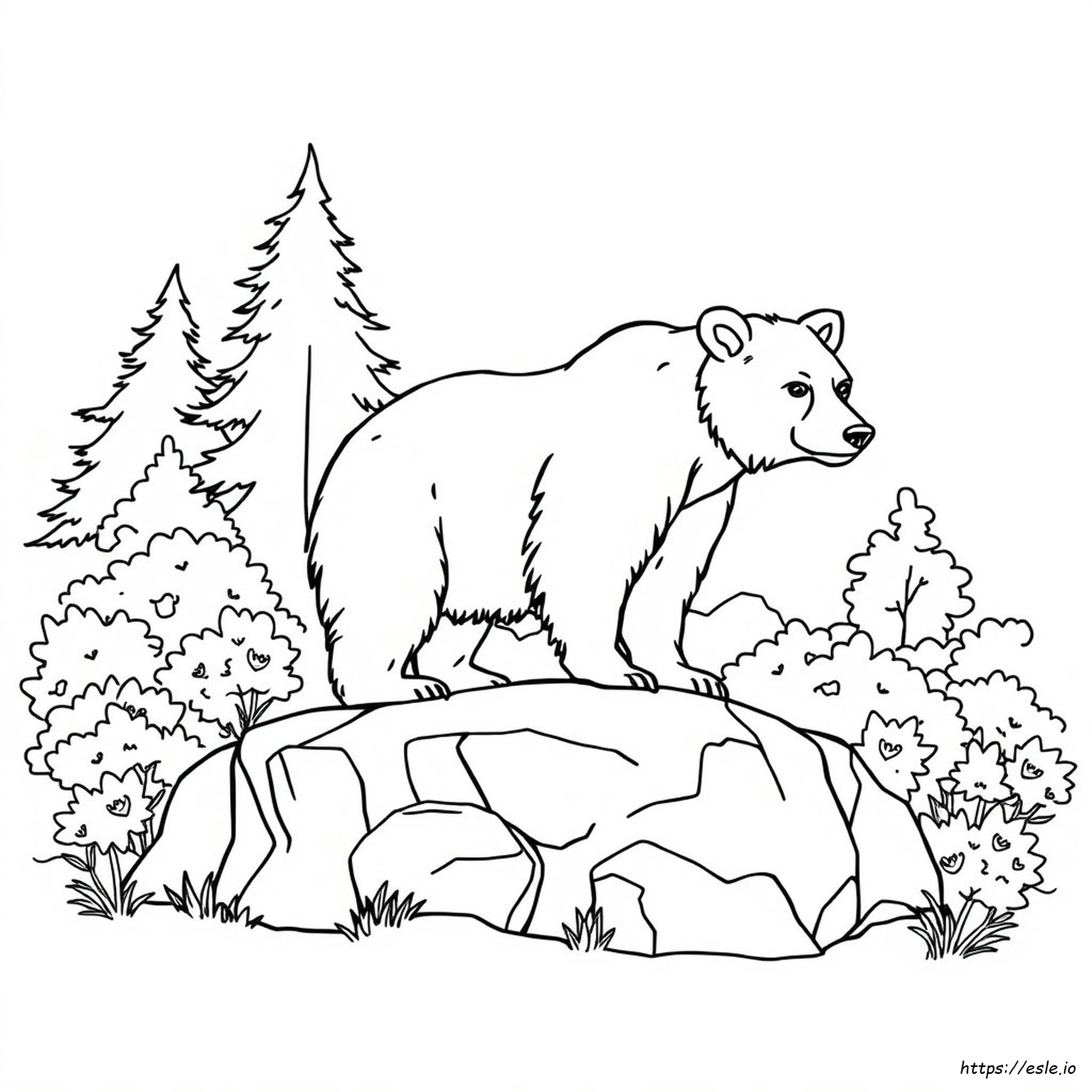 Printable Grizzly Bear Coloring Pages