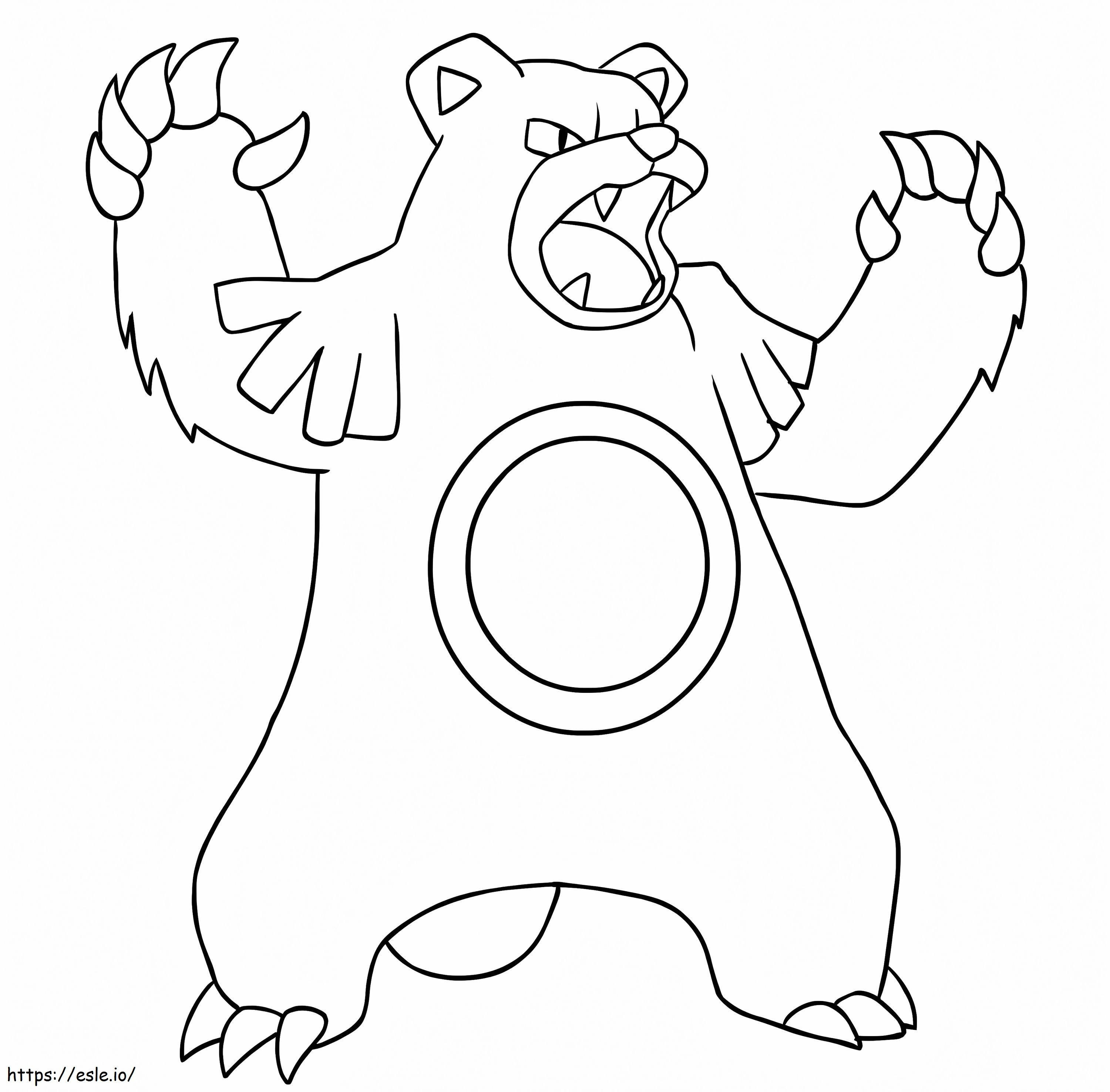 Ursulețul nu Pokemon de colorat