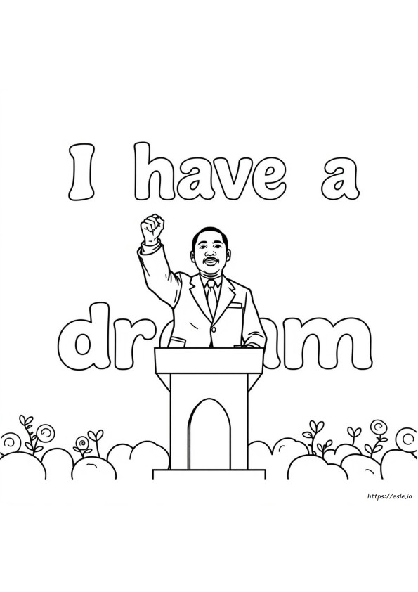Martin Luther King Jr Gambar Mewarnai