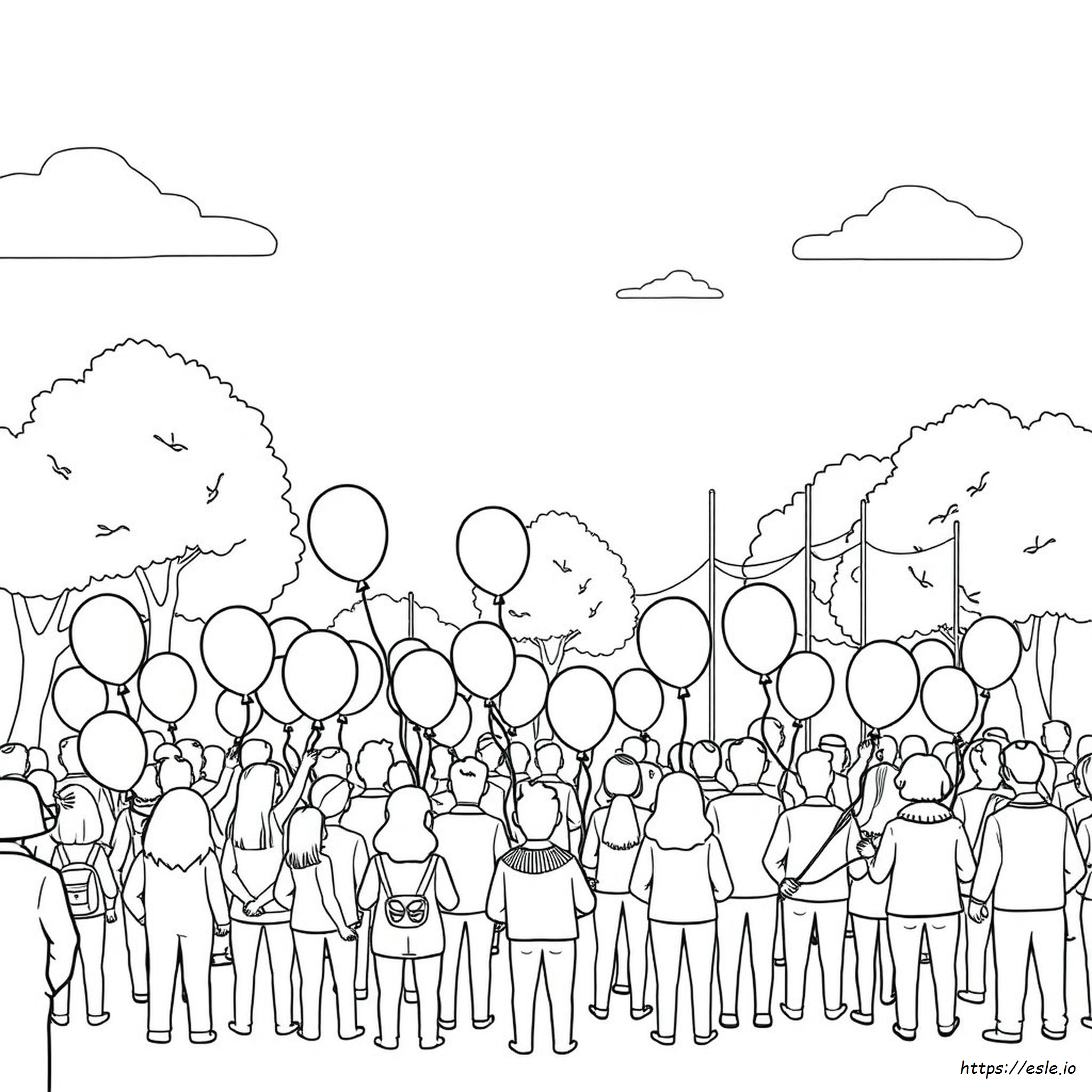 Balloon Fiesta Coloring Pages