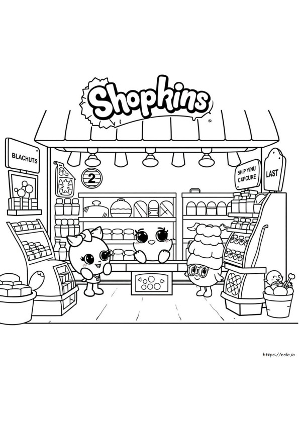 Shopkins Fáceis Para Colorir
