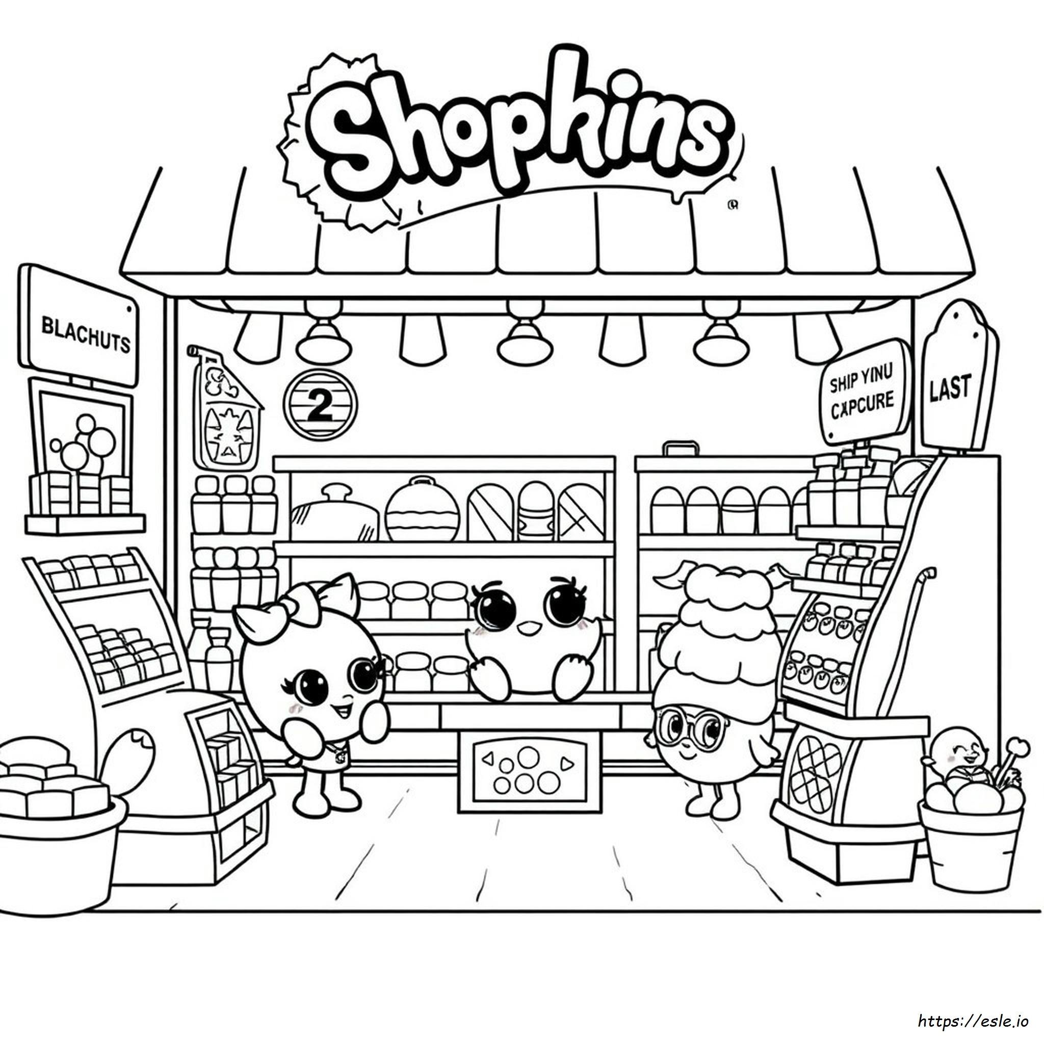 Easy Shopkins Coloring Pages