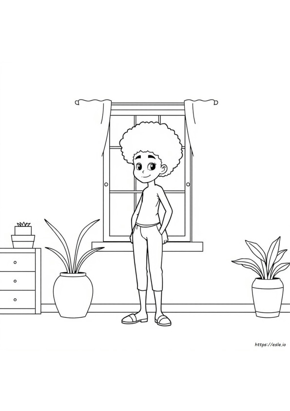 Gambar Mewarnai Afro Untuk Dewasa