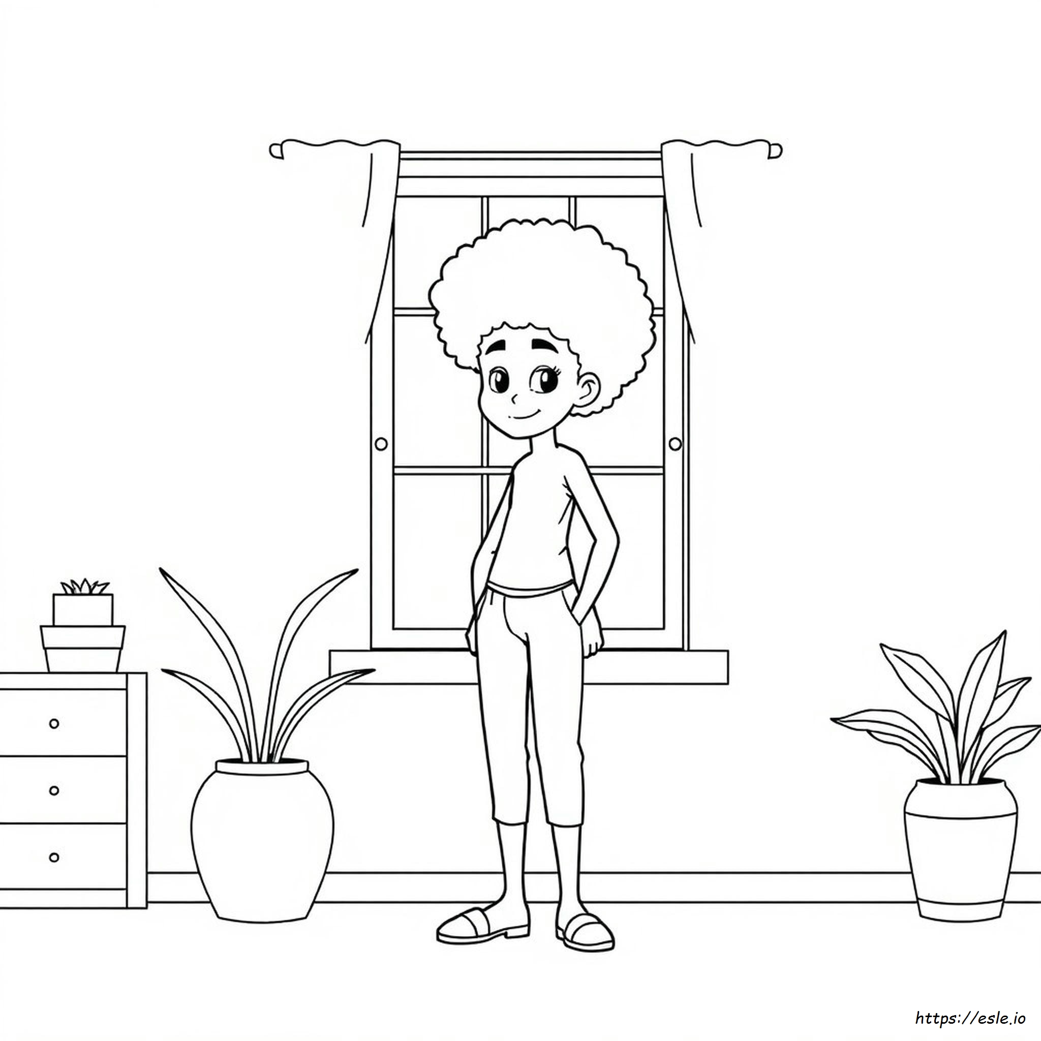 Yetişkinler Için Afro Boyama Sayfaları