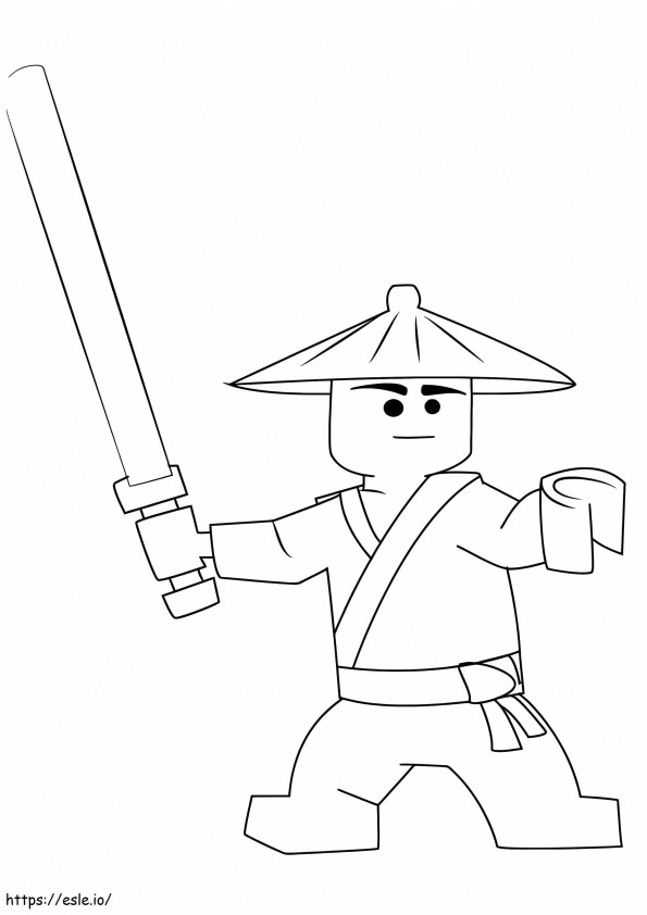 First Spinjitzu Master From Ninjago coloring page
