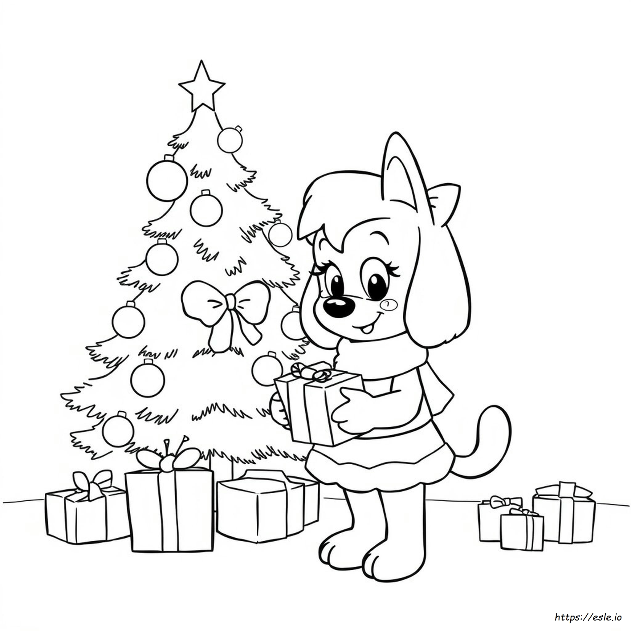 Bluey Christmas Colouring Book