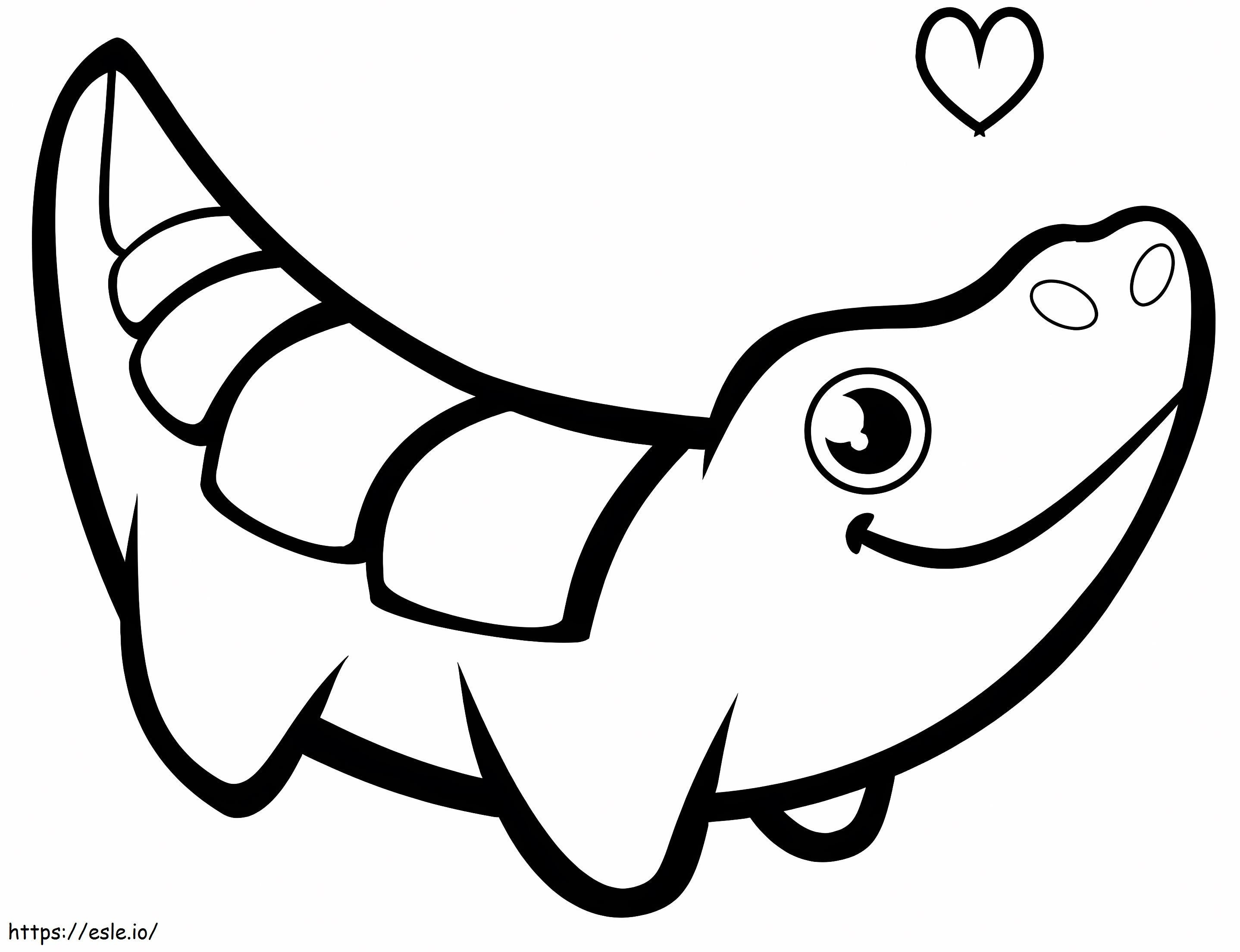 Lovely Crocodile coloring page