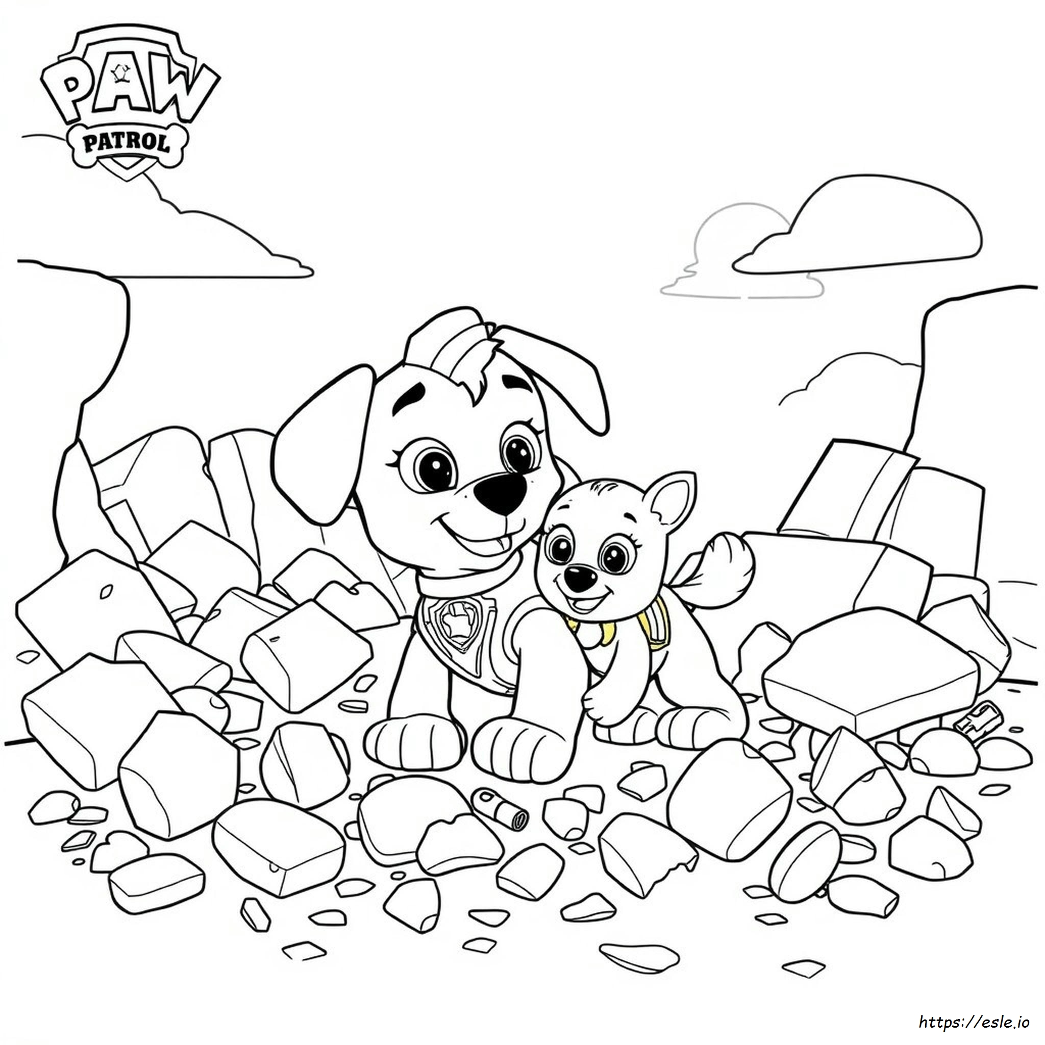 Rubble Psi Patrol Kolorowanka