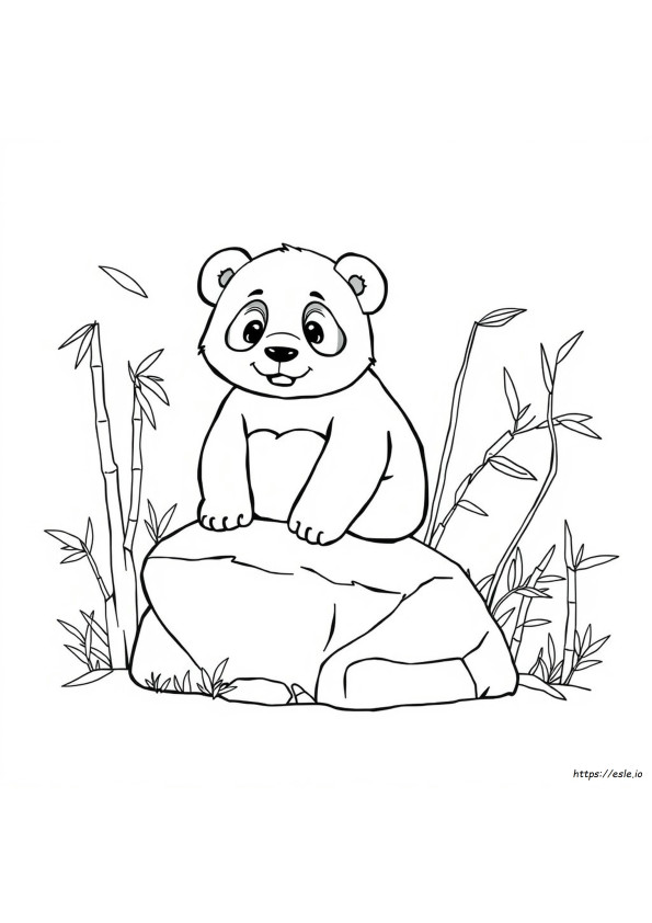 Panda Ausmalbild