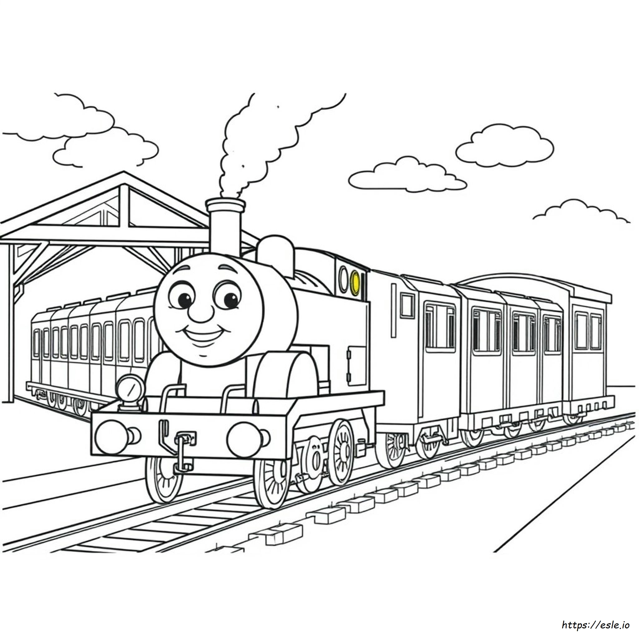 トーマスとフレンズぬりえ