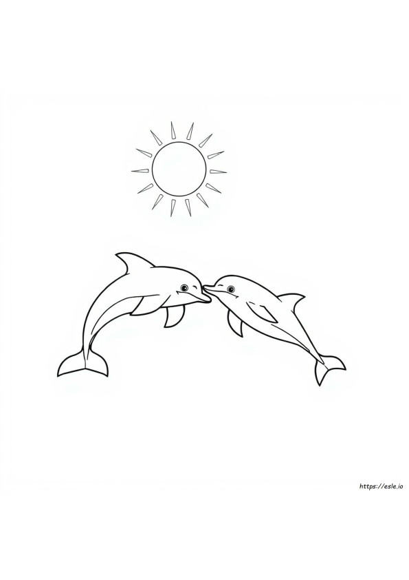 Desenhos De Golfinhos Grátis Para Colorir