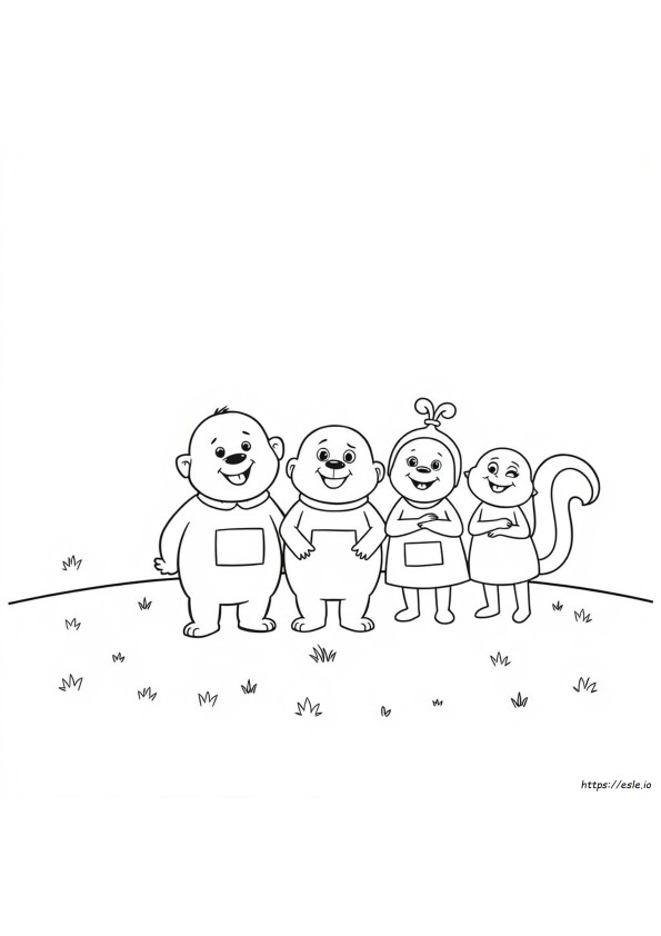 Duggee Gambar Mewarnai