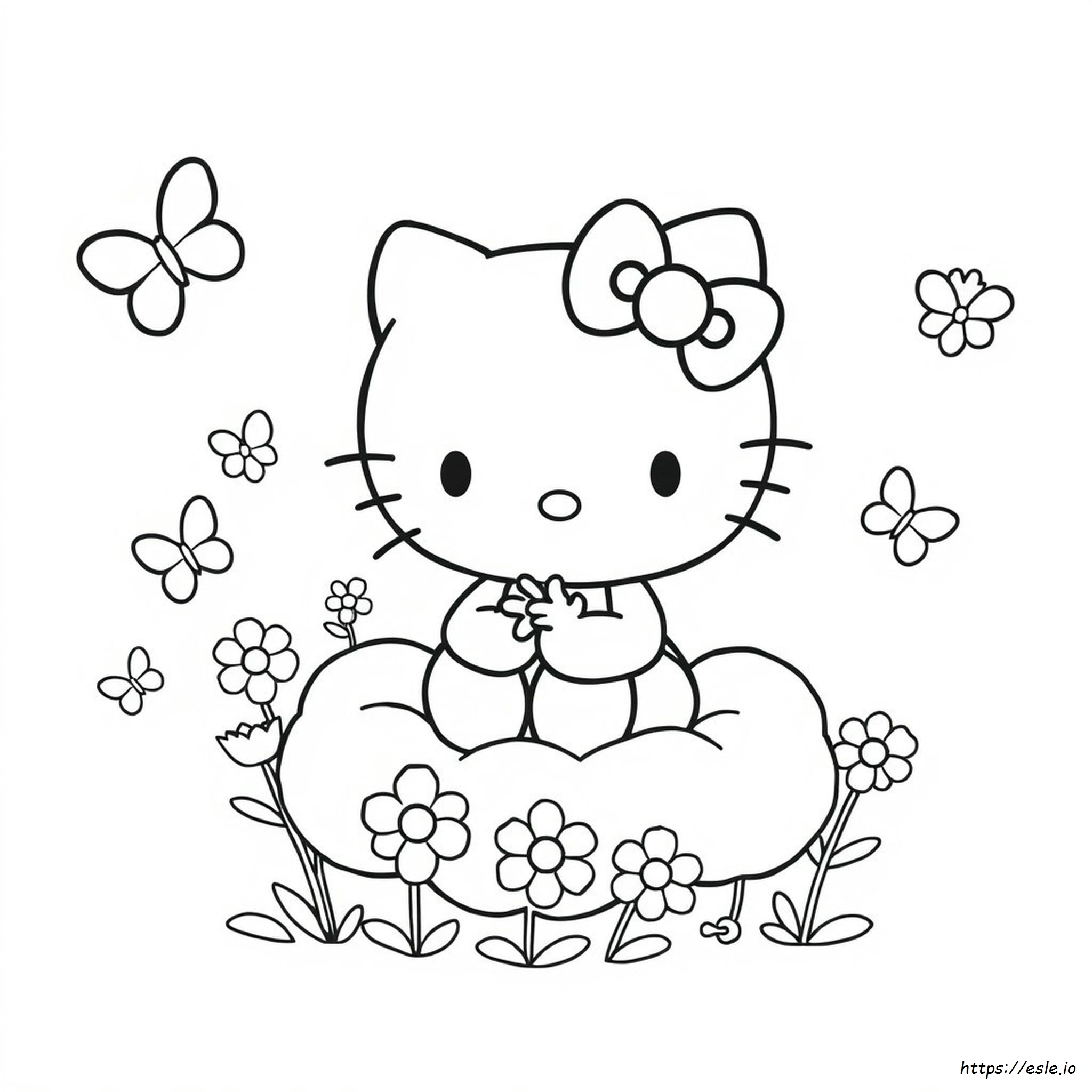 Kostenlose Druckbare Süße Hello Kitty Ausmalbilder