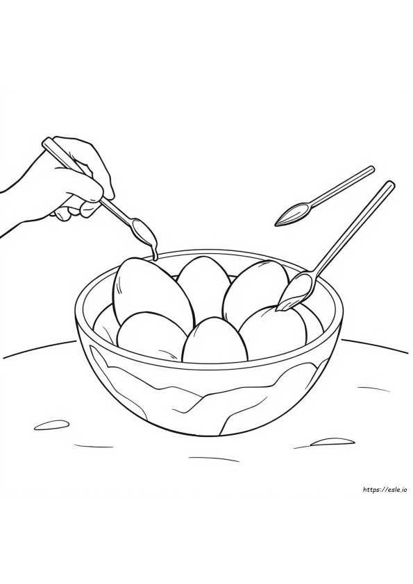 Mewarnai Telur Dengan Pewarna Makanan Gel