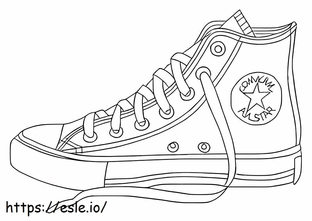 Converse All Star Png coloring page
