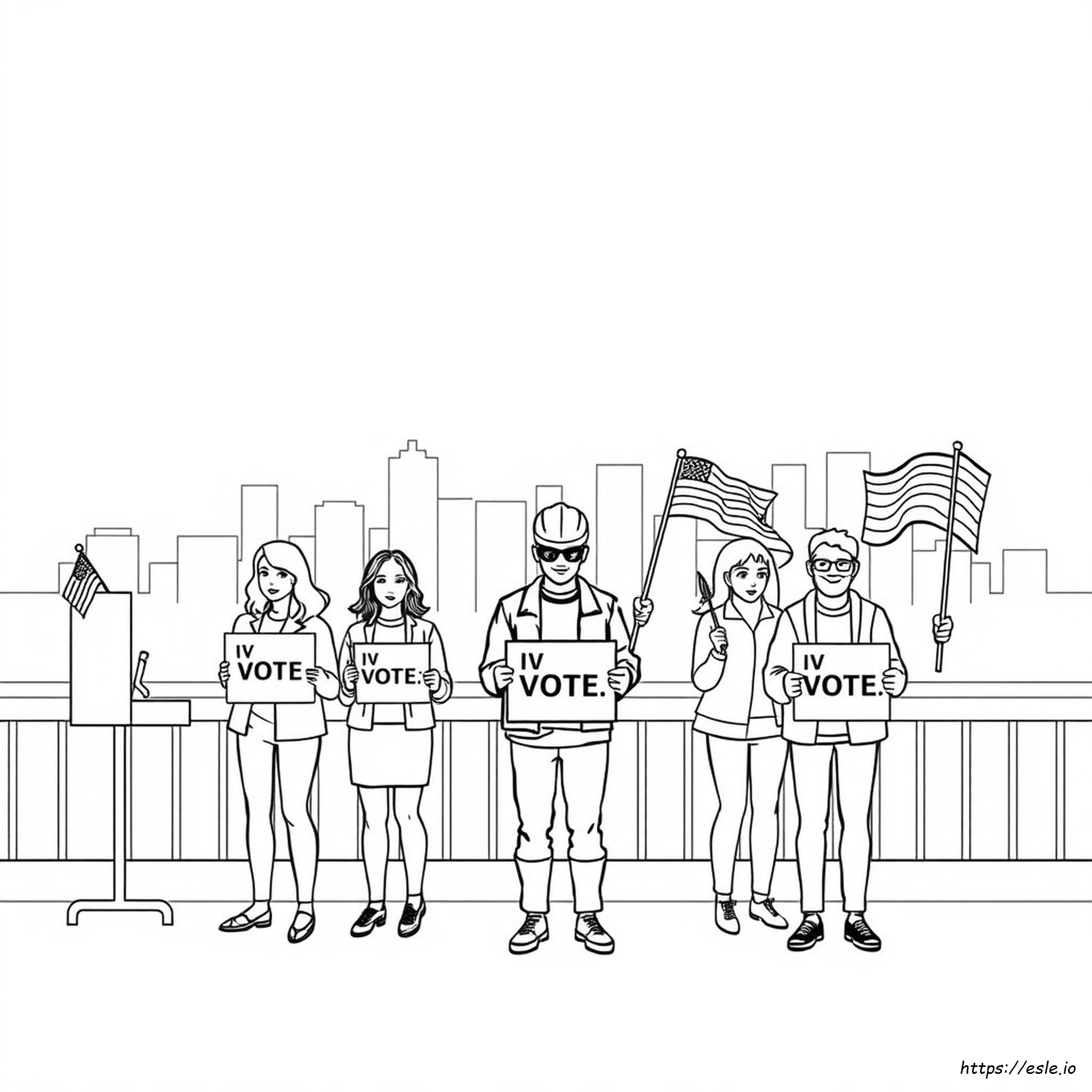 Coloring Pages Election Day