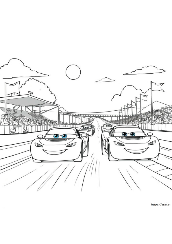 Cars 2 Gambar Mewarnai
