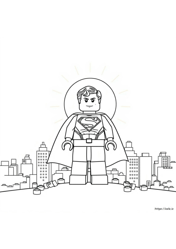 Lego Superman Coloring