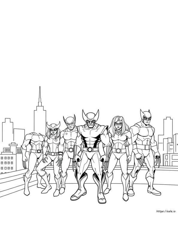 Super Hero Squad Wolverine Kleurplaten