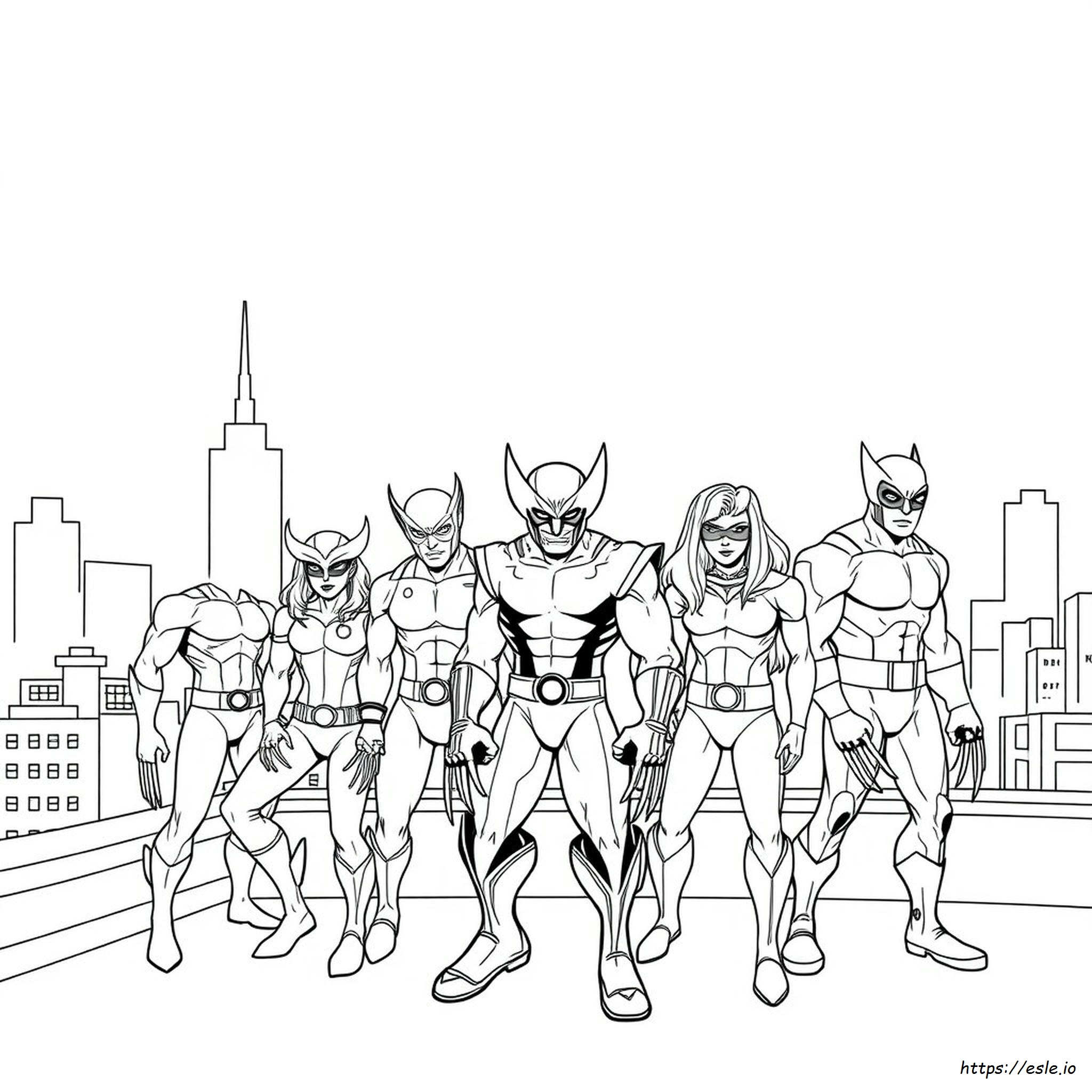 Super Hero Squad Wolverine Coloring Pages