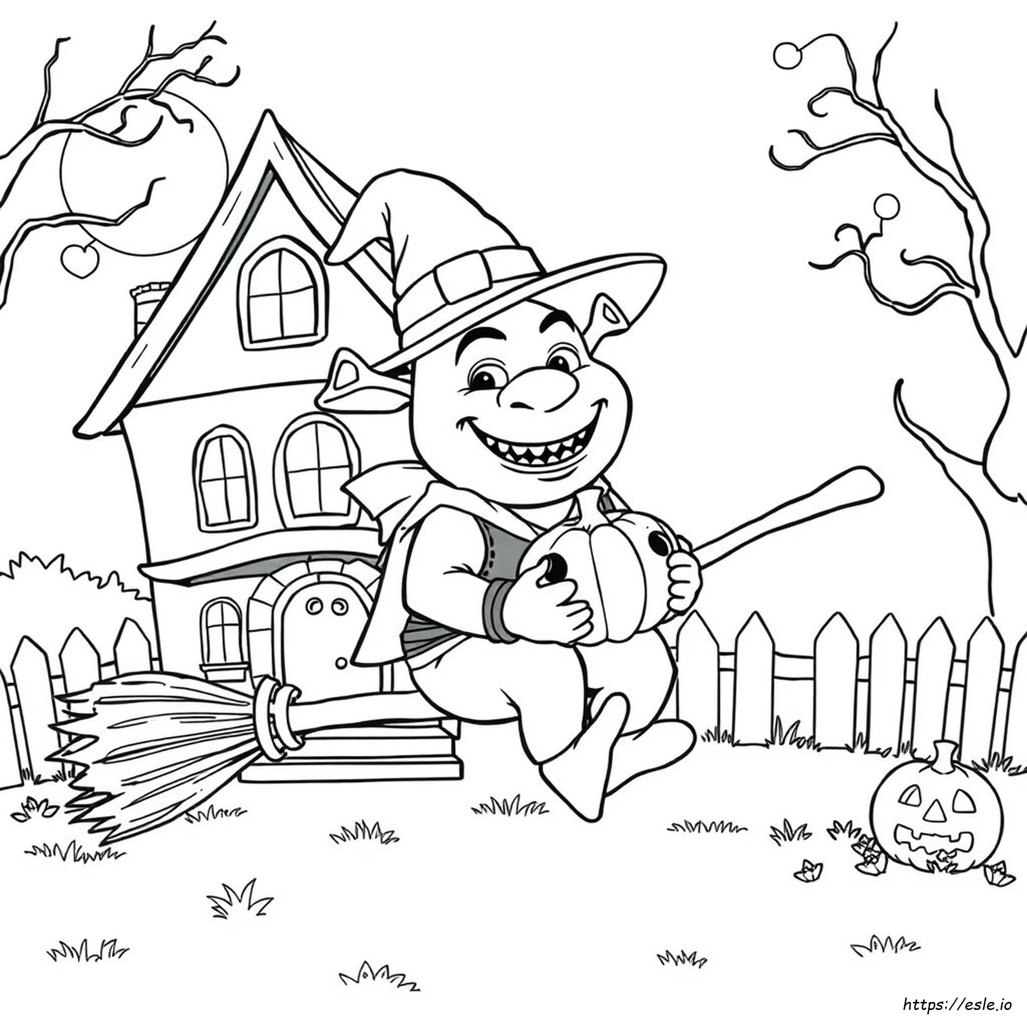 Shrek Halloween Ausmalbilder