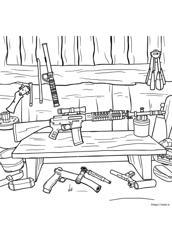 Dibujos Para Colorear De Armas