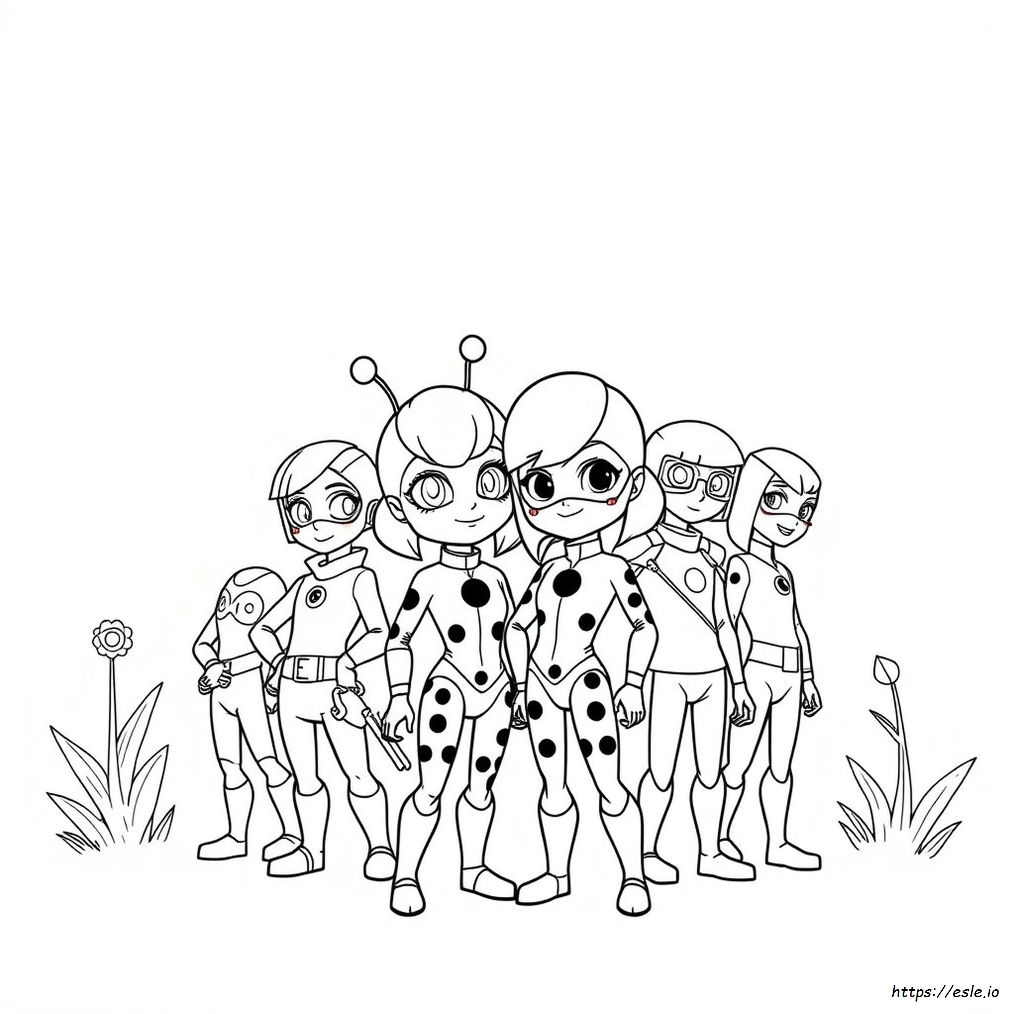 Miraculous Ladybug Coloring Pages All Characters