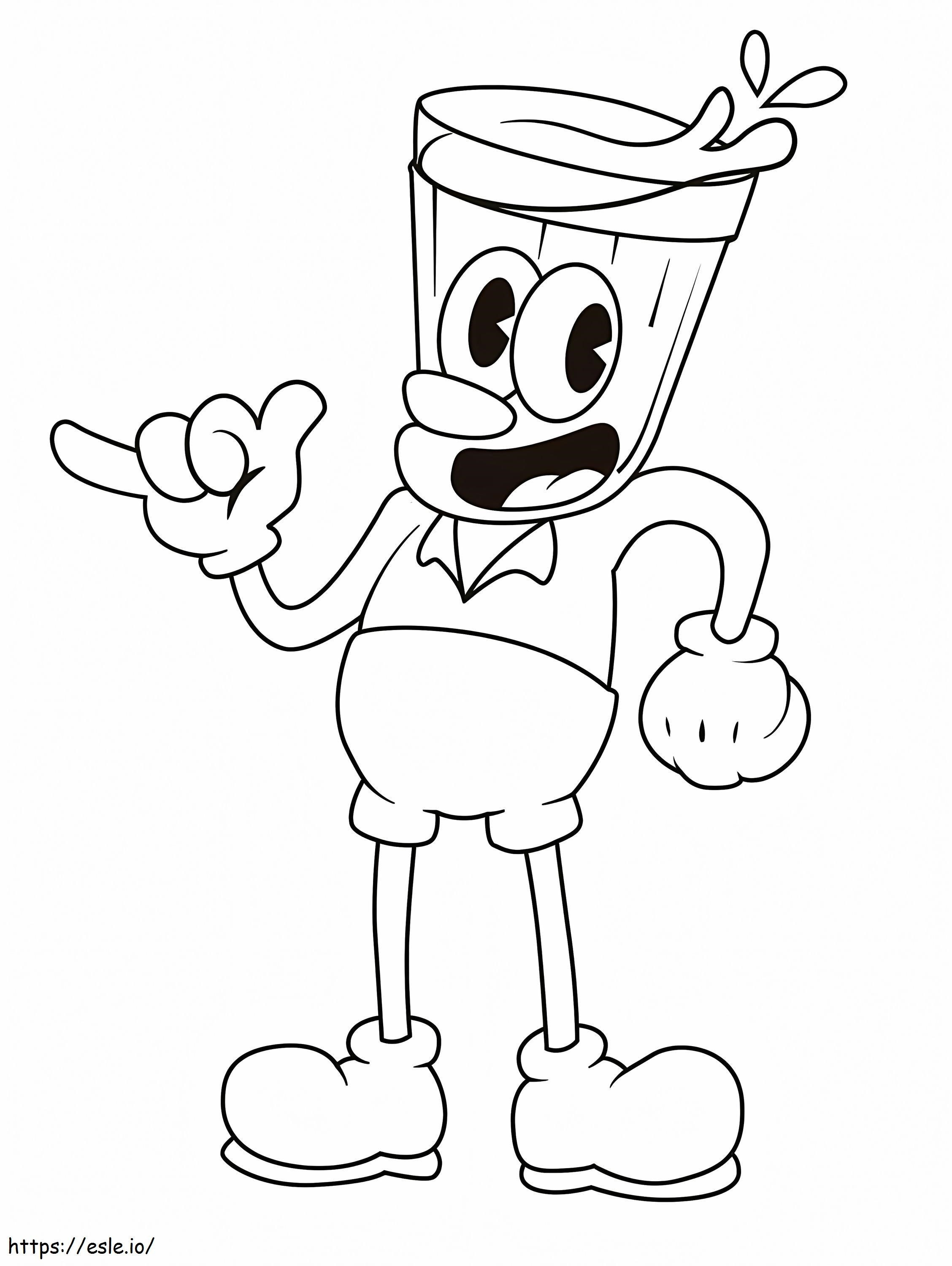 Cuphead 1 coloring page