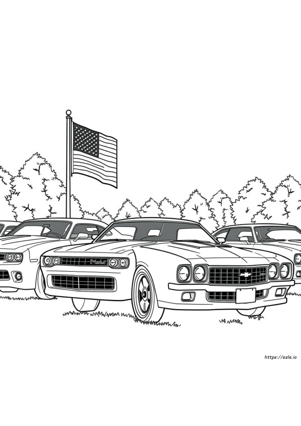 Gambar Mewarnai Chevy Camaro