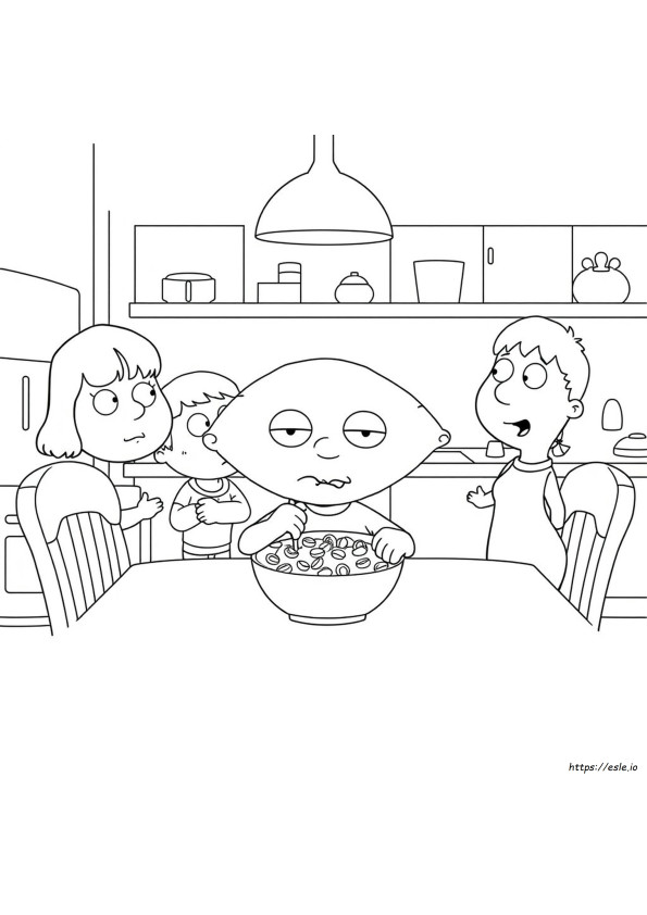 Family Guy Stewie Coloring Pages