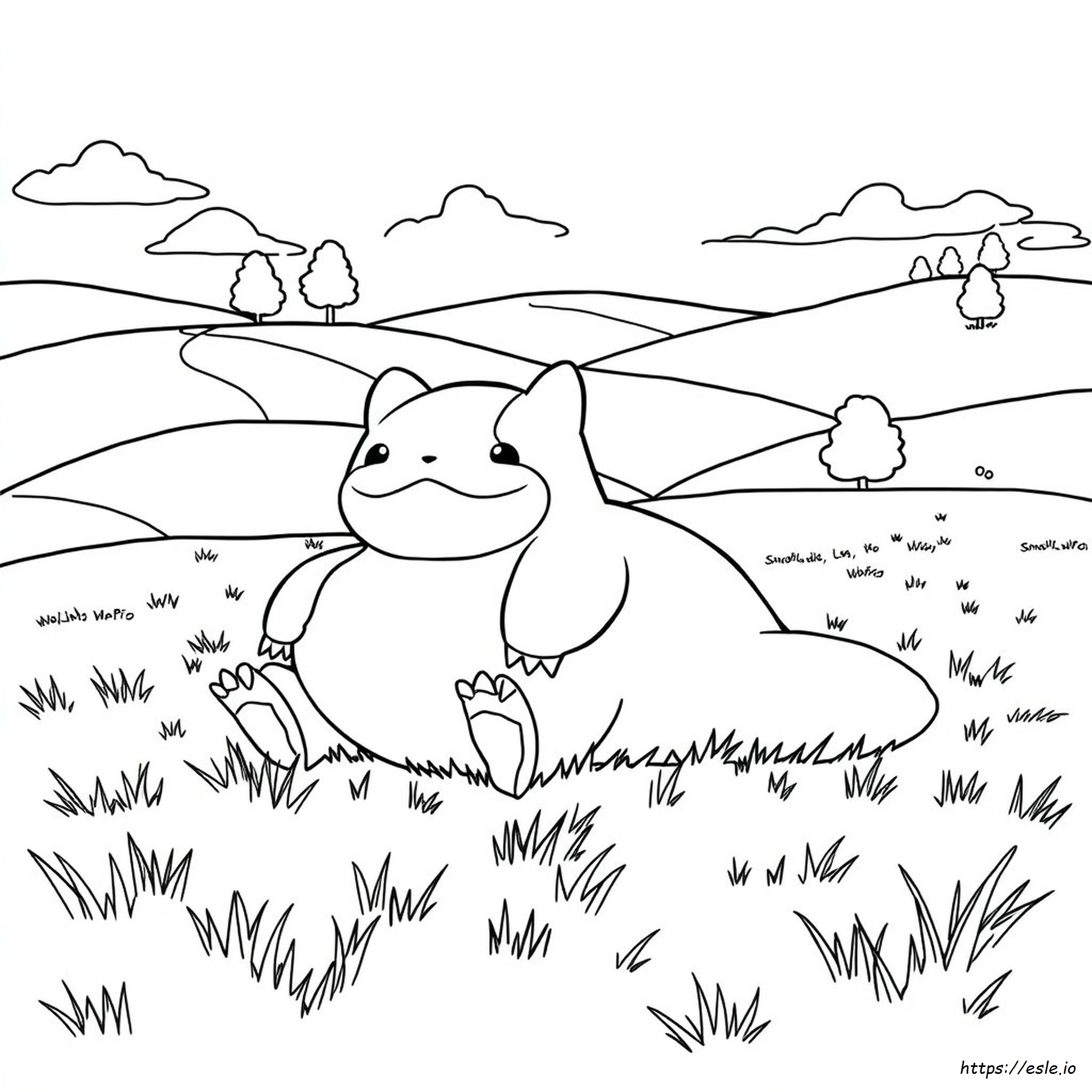 Snorlax Coloring Page
